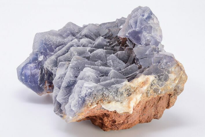 Purple-Blue, Cubic Fluorite Crystal Cluster - Pakistan #197037